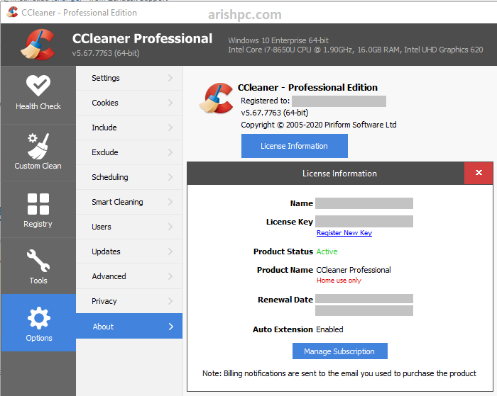 CCleaner Professional 5.84.9143 Crack + License Key Latest 2022